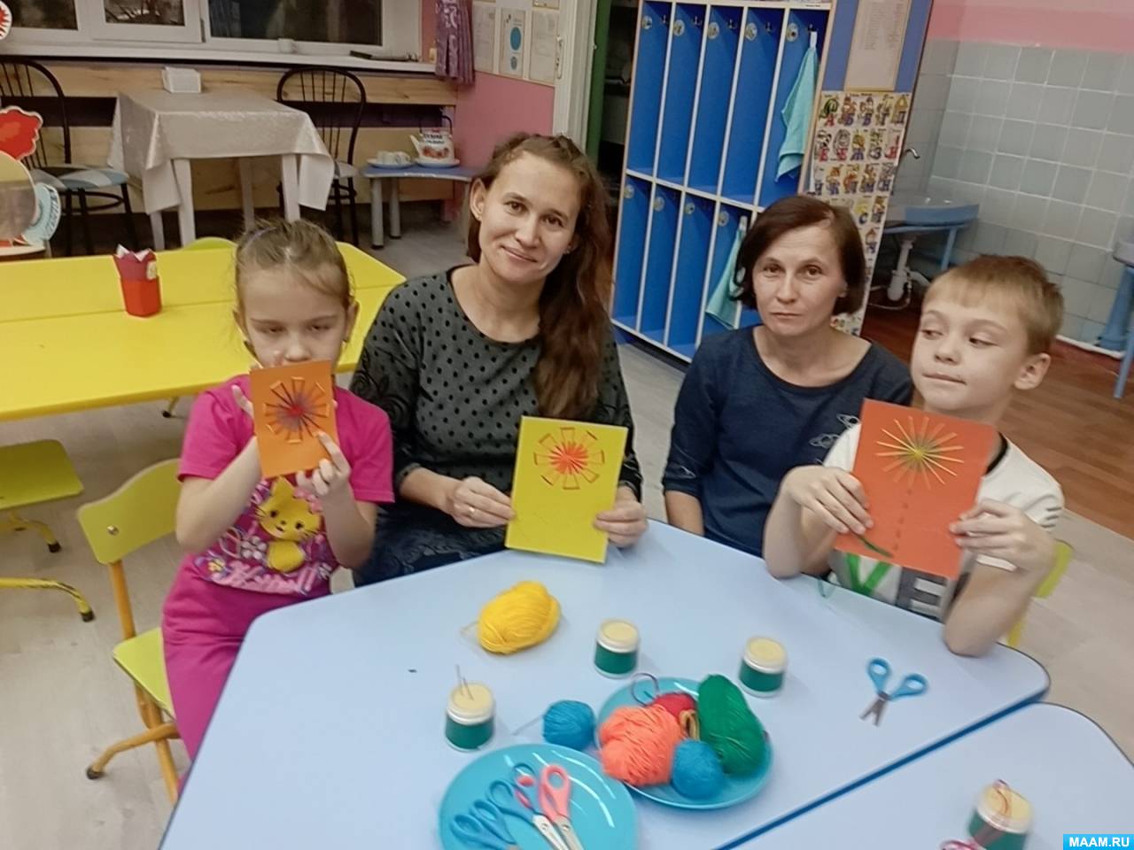 «Цветочек». Мастер-класс с родителями в технике «изонить»