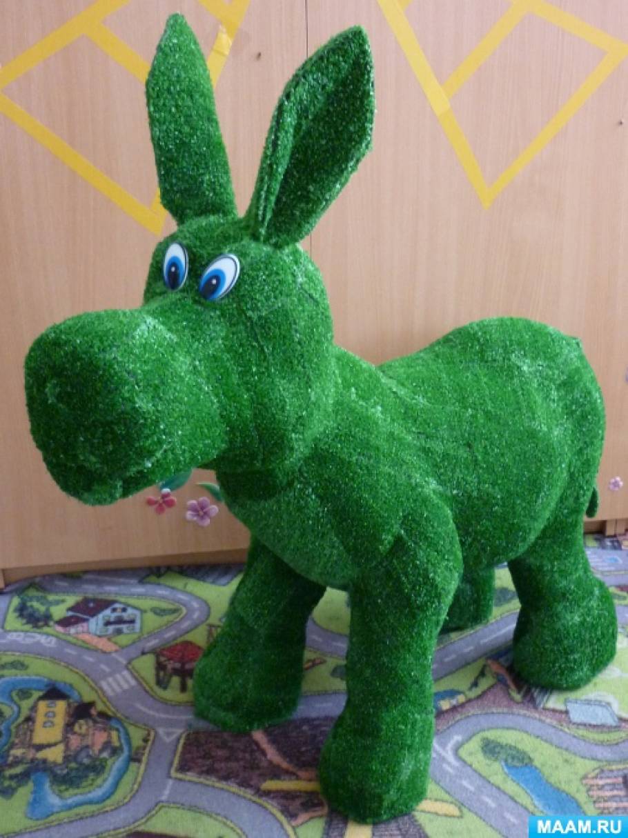 Мастер-класс «Топиарная фигурка ослика» (15 фото). Воспитателям детских ...