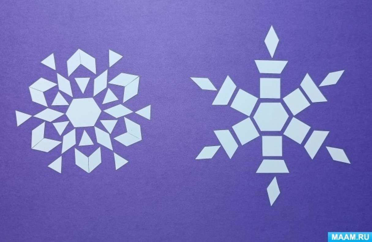 Мастер-класс по созданию дидактической игры «Снежинки» из картона и ватных палочек ко Дню снежинки на МAAM