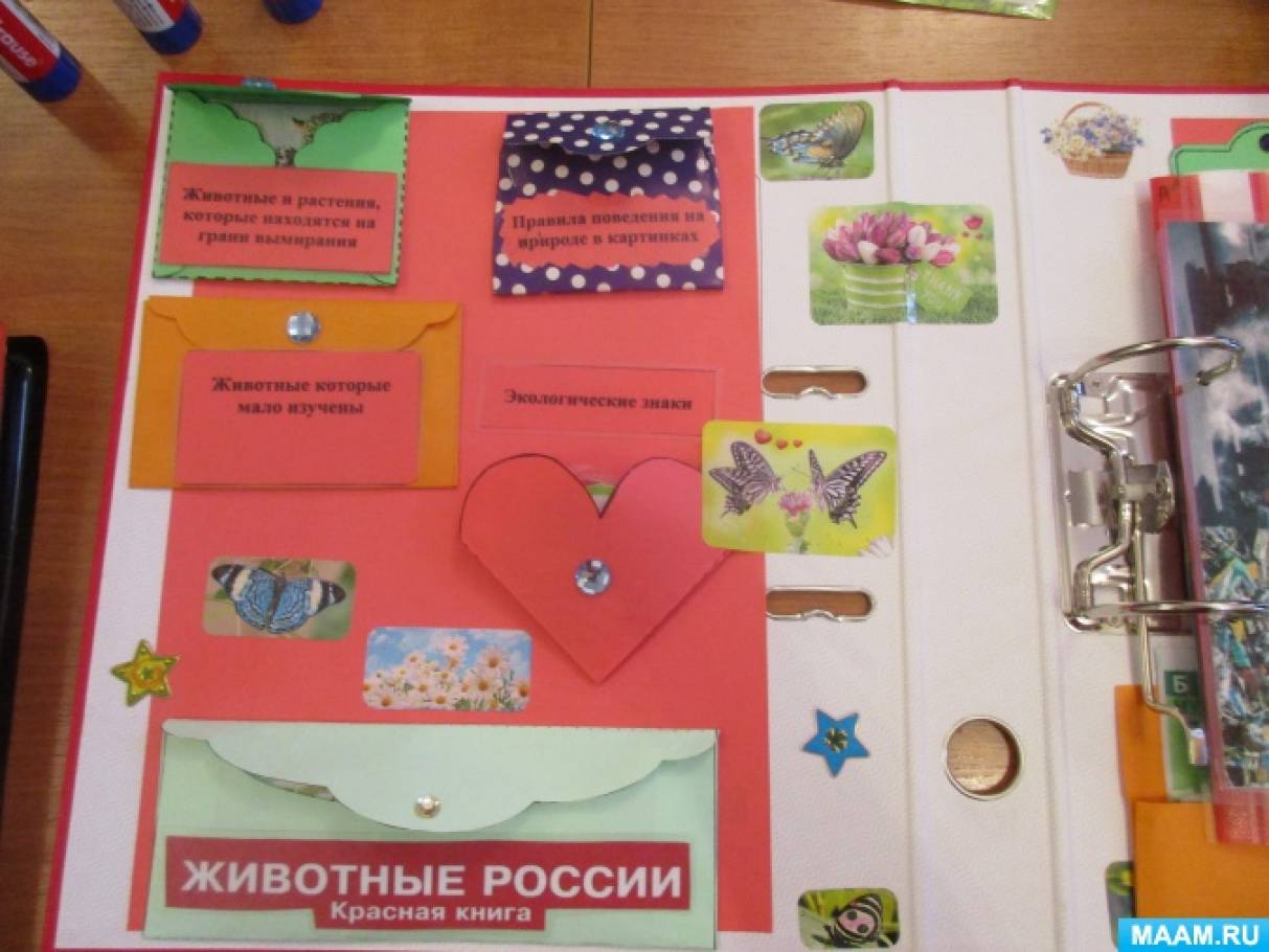 Шаблон лэпбук красная книга