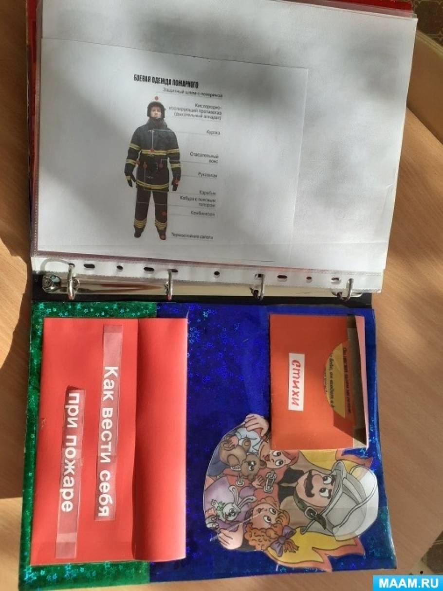 Лэпбук для детей «Пожарной безопасности»