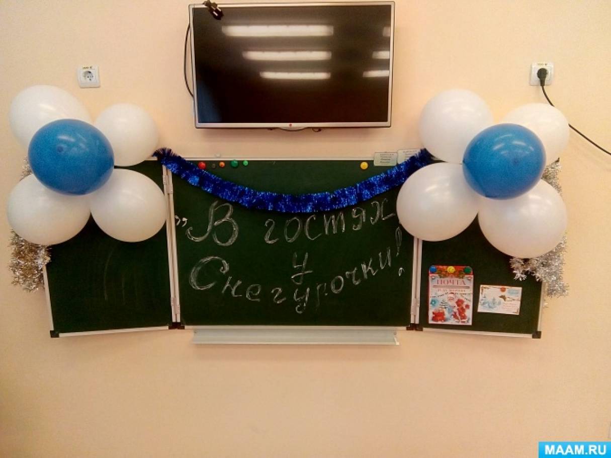 Новогоднее оформление группы «В гостях у Снегурочки» Фото Новогоднее оформление группы «В гостях у Снегурочки»