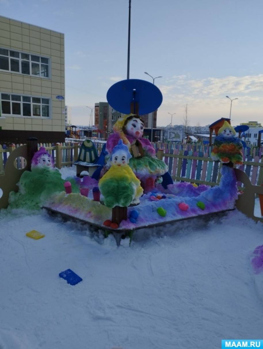 Оформление зимнего участка «Снежный городок Эколят» (9 фото ...