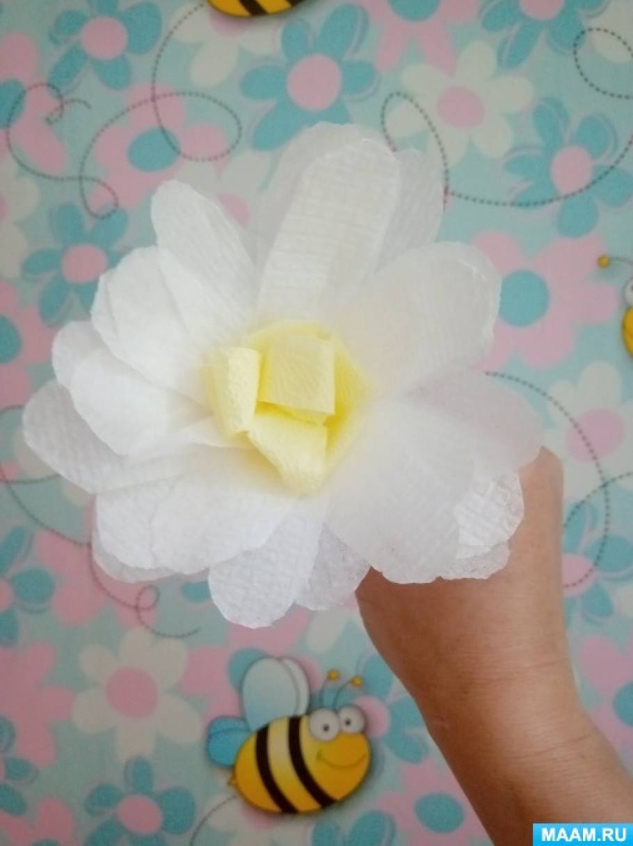 Цветок из салфеток своими руками: пошаговая инструкция с фото