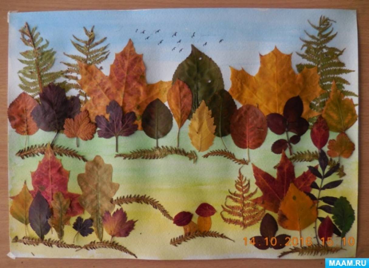 Осенние поделки для детского сада из бумаги