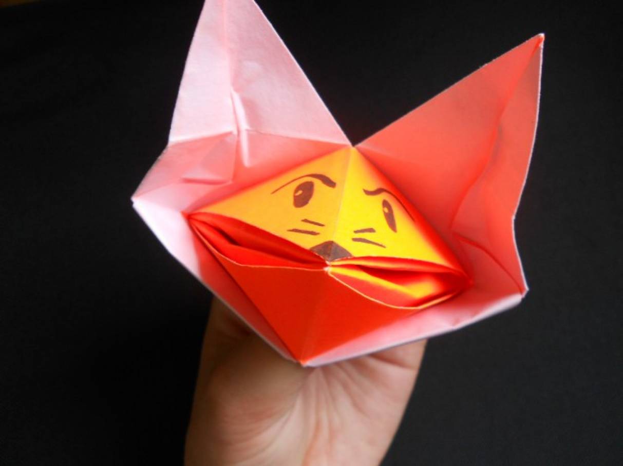 Мастер-класс «Говорящая лисичка». Оригами