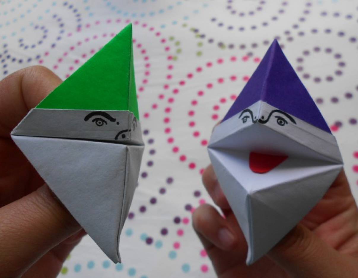 Мастер-класс «Говорящие гномы». Оригами