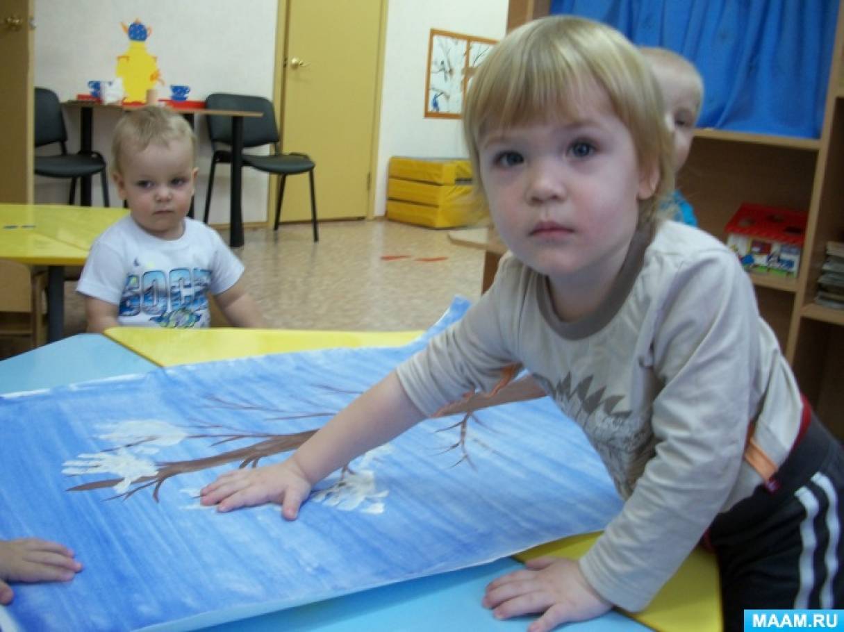 Рисуем пальчиком в ясельной группе конспект