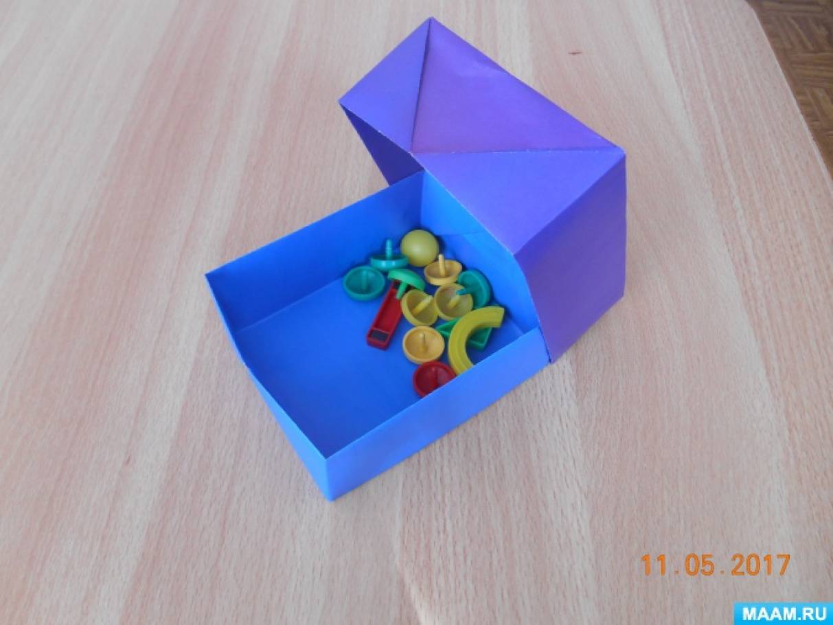 Как сделать из бумаги коробку без клея