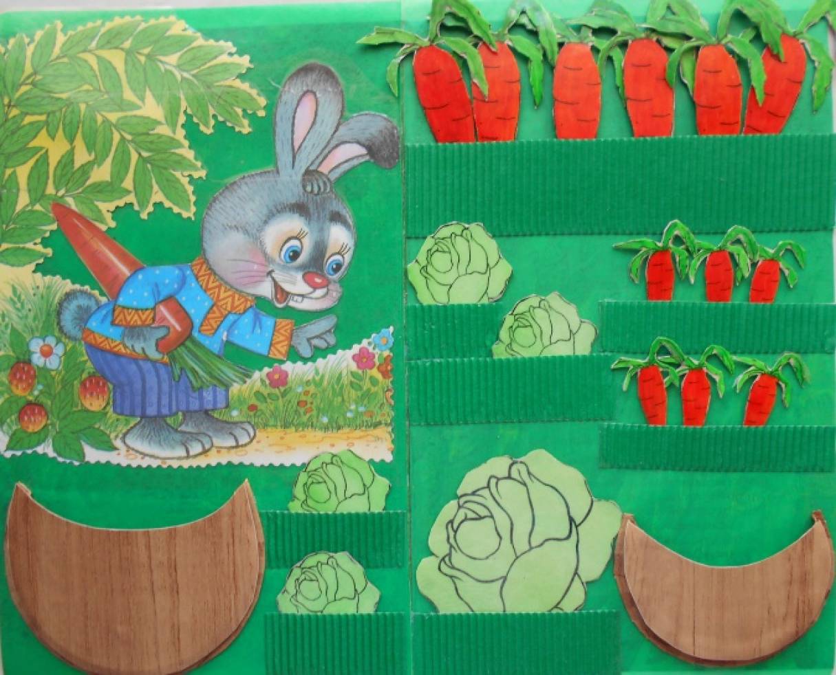 Про зайчишку и овощи. Развивающая игра огород. Дидактический материал для детского сада. Огород с грядками для детей. Панно сад огород для детей.