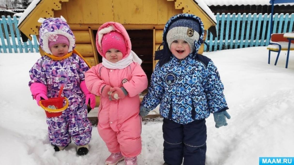 Фотоотчет «Зимние забавы» (вторая группа раннего возраста)