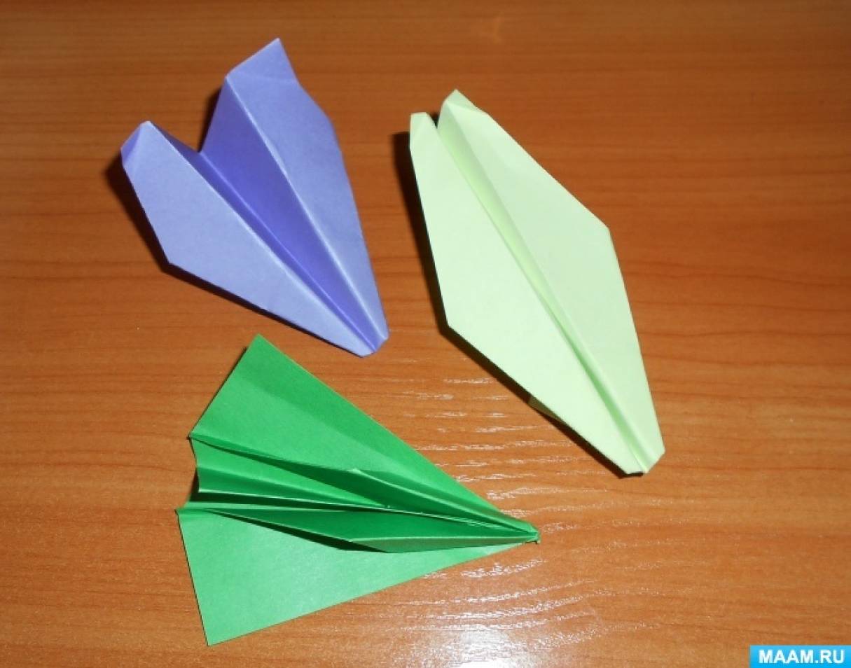 Мастер-класс по конструированию из бумаги в технике оригами «Самолет»