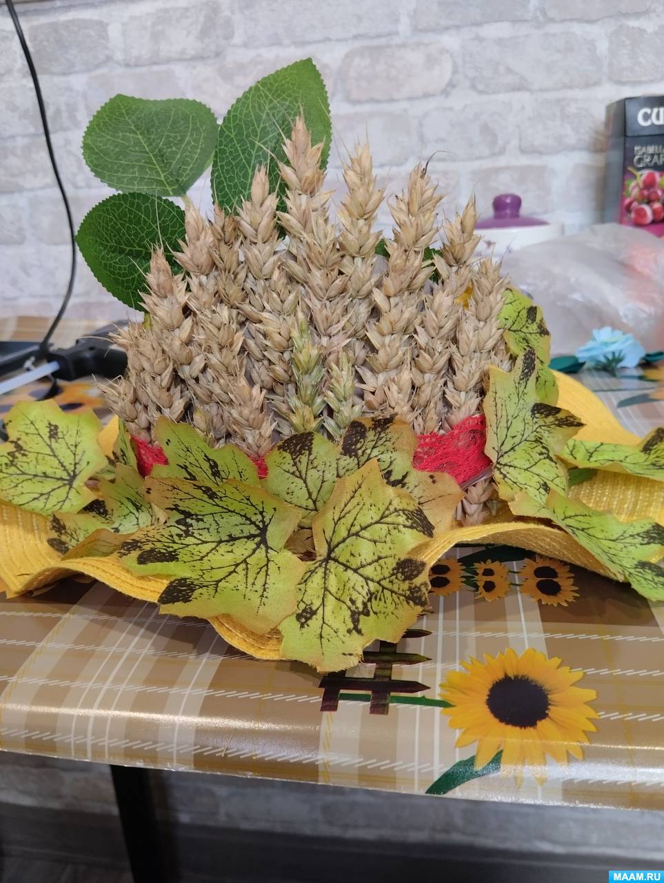 Осенняя шляпа поделка