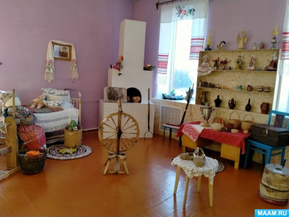 Мини-музей «Деревенская изба» в детском саду