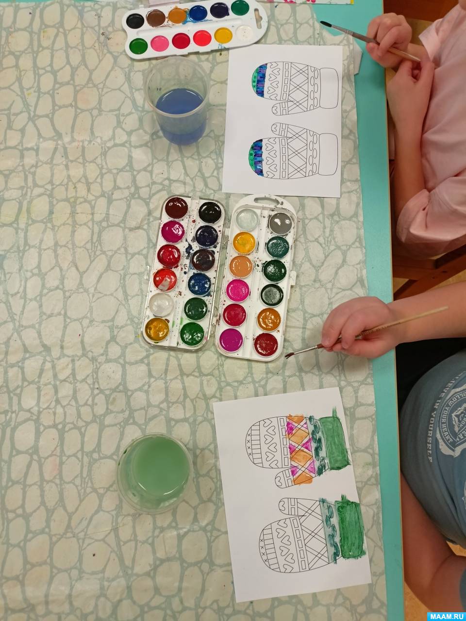 Аппликация «Рукавички» (6 фото). Воспитателям детских садов, школьным ...