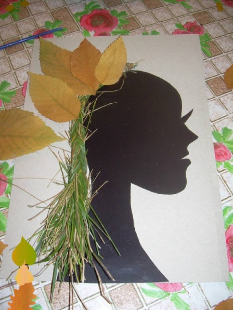 Поделка Девушка Осень Из Листьев Фото Шаблоны
