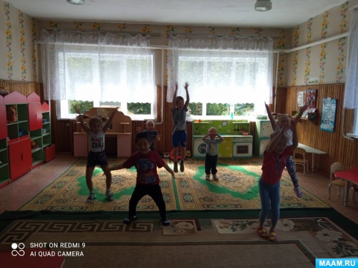 Общий танец в детском саду без подготовки