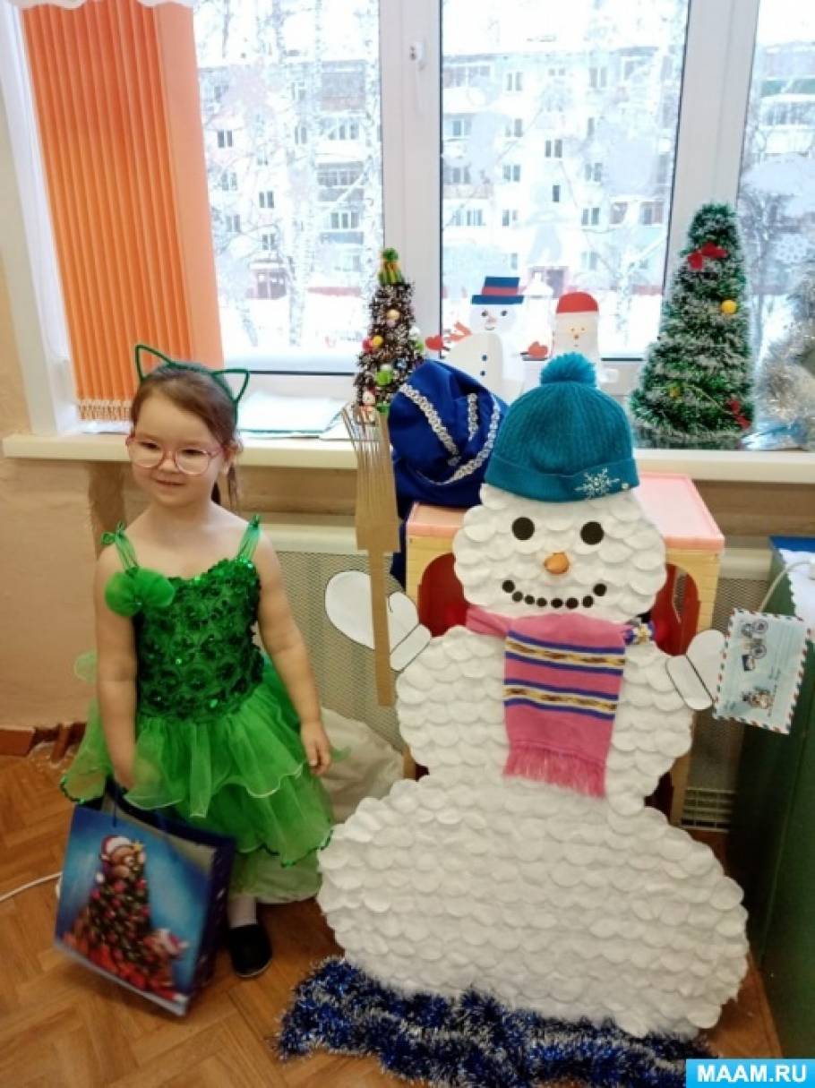 Снеговик почтовик поделка