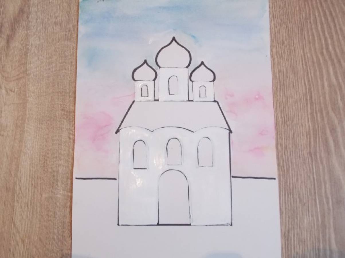 Церковь поэтапно. Храм рисунок. Храм для рисования. Рисование Церковь в подготовительной группе. Церковь карандашом.