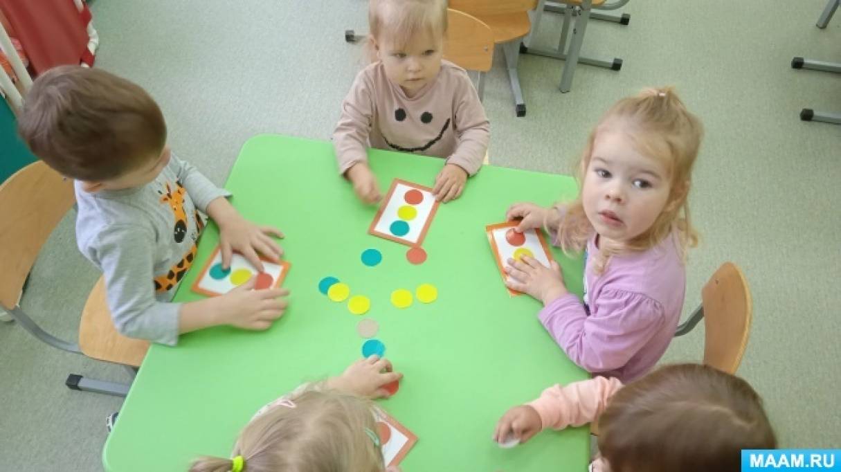 Дидактическая игра «Светофор» для детей группы раннего возраста (1,5–3 г.)
