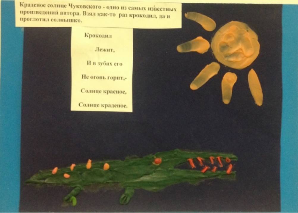 Фальшивое солнце читать. Поделки на тему краденое солнце. Поделка краденое солнце Чуковского. Аппликация краденое солнце. Сказка краденое солнце.