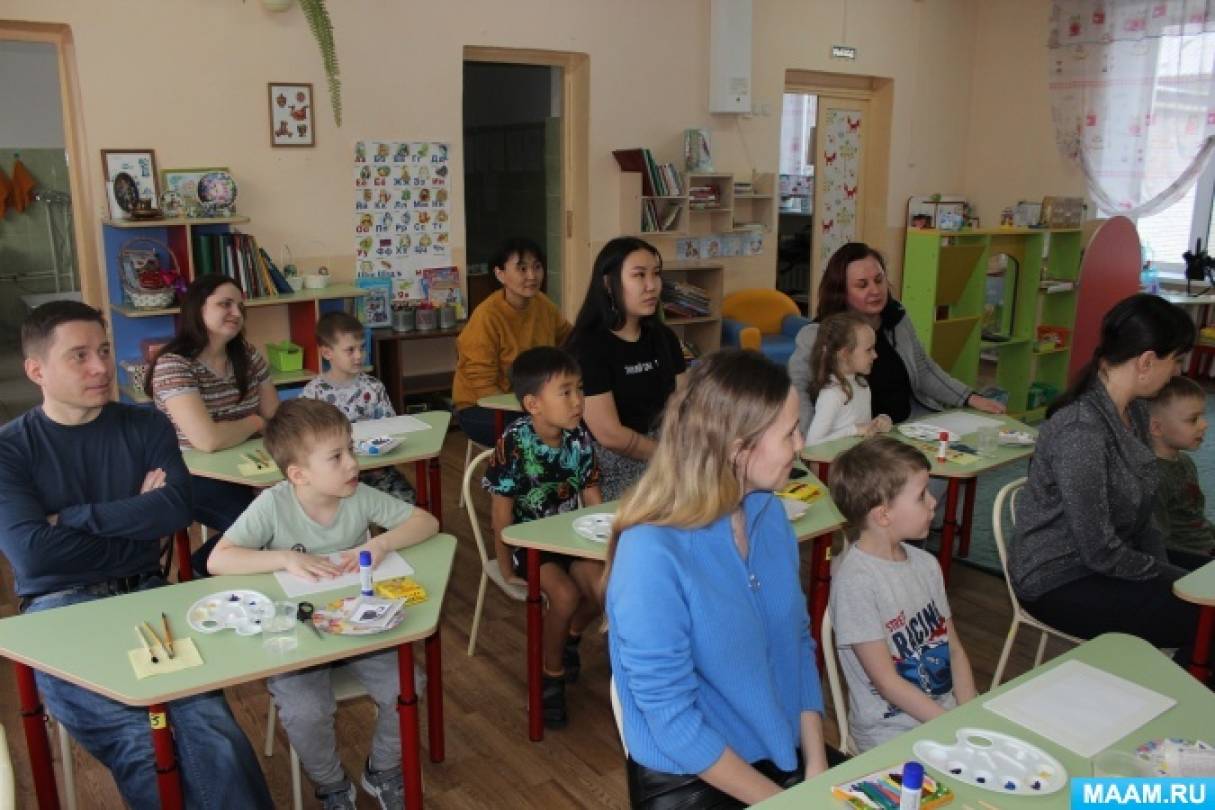 Мастер-класс по аппликации с использованием газет «Кот-бродяга» для родителей с детьми в подготовительной группе