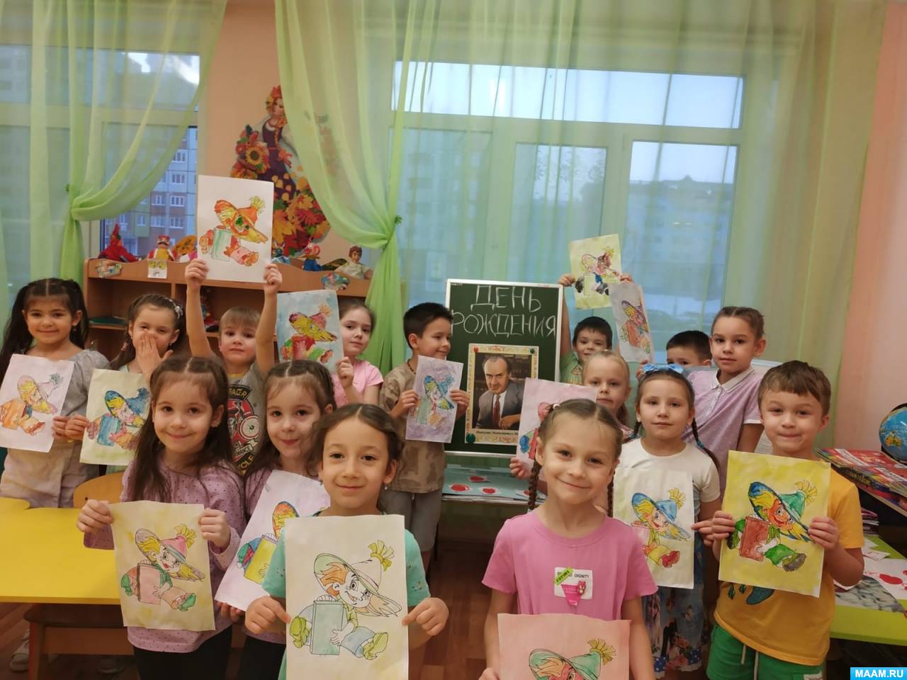 Фотоотчет о занятии по развитию речи в подготовительной группе «Произведения Н. Носова»