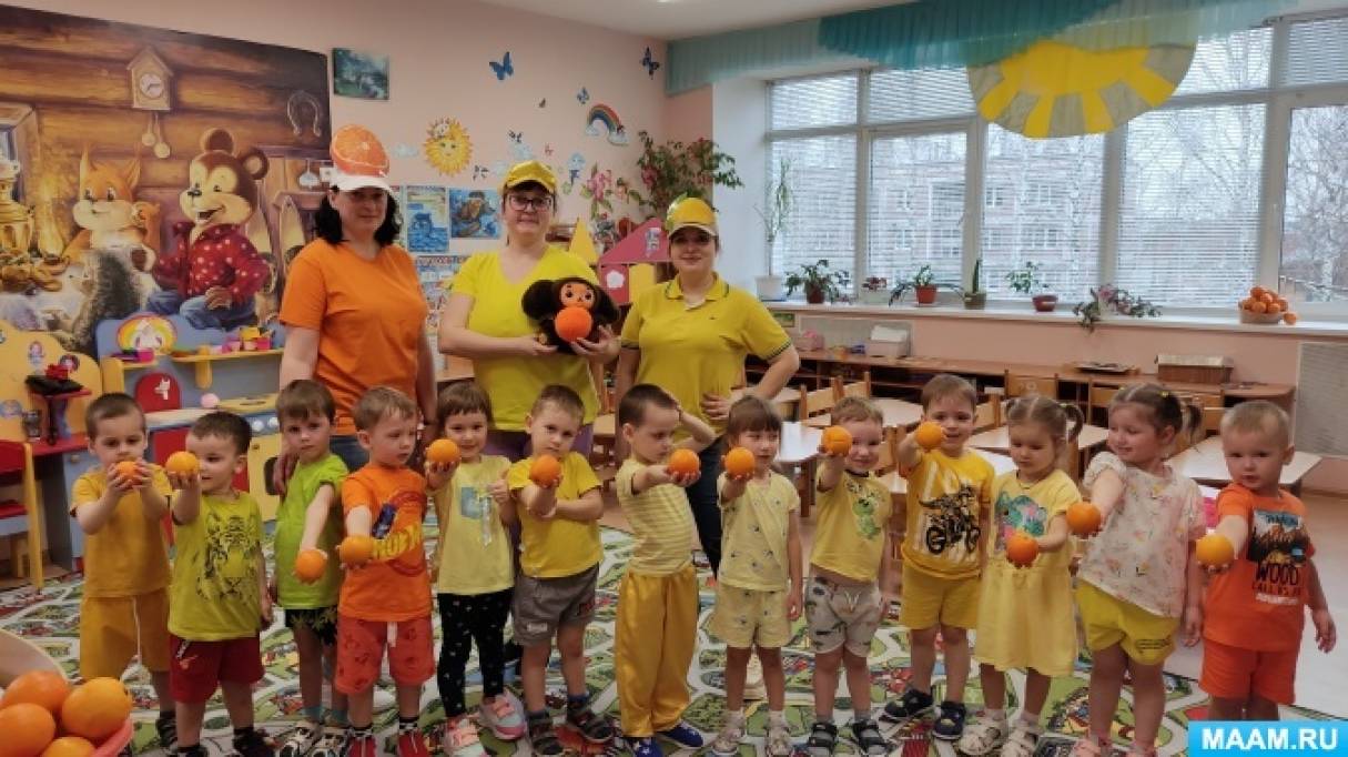 Фотоотчет «31 марта — витаминный день, или День лимонов и апельсинов во второй младшей группе детского сада»