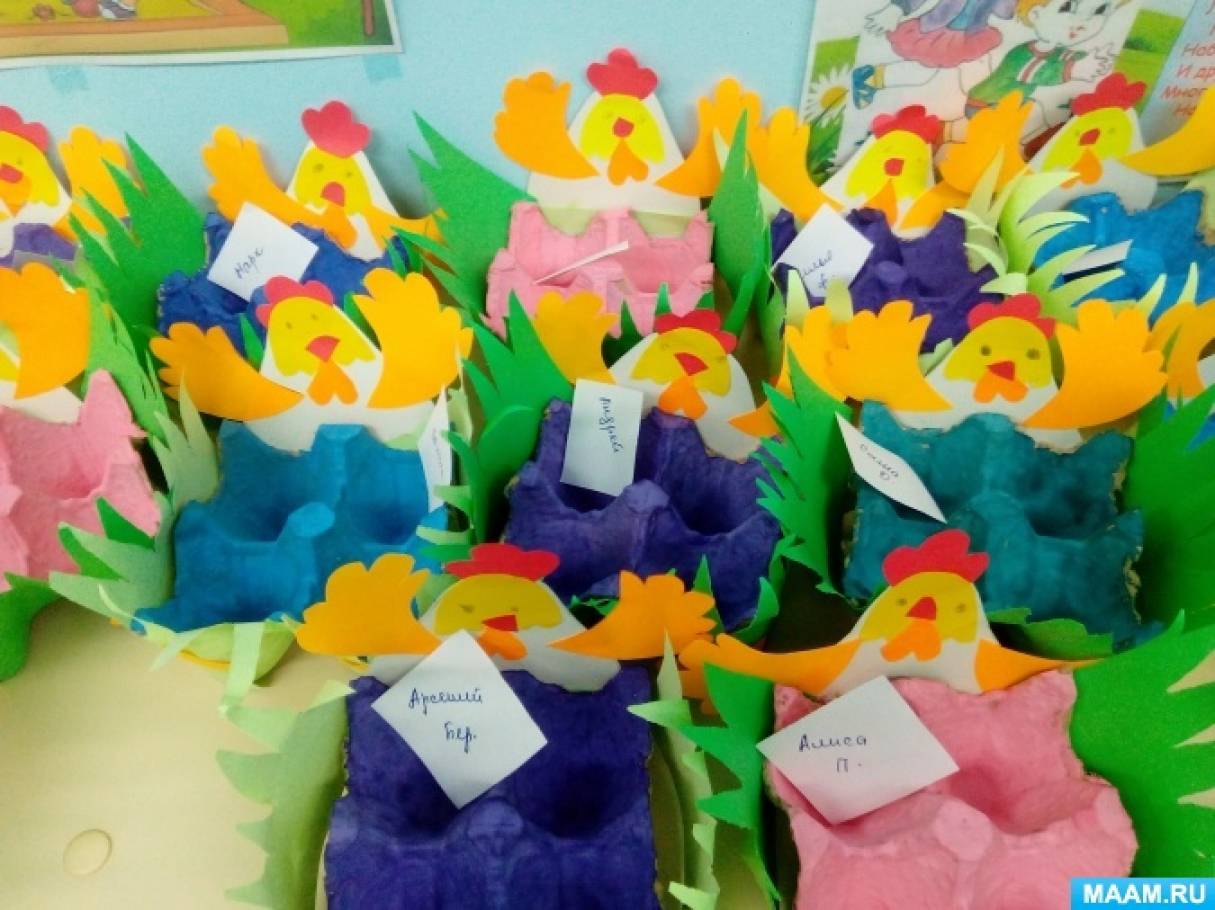 Мастер-класс по аппликации «Пасхальная курочка» (7 фото). Воспитателям ...