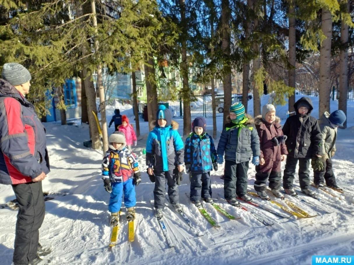 Фотоотчет «Лыжный биатлон, посвященный праздникам 23 февраля и 8 Марта»