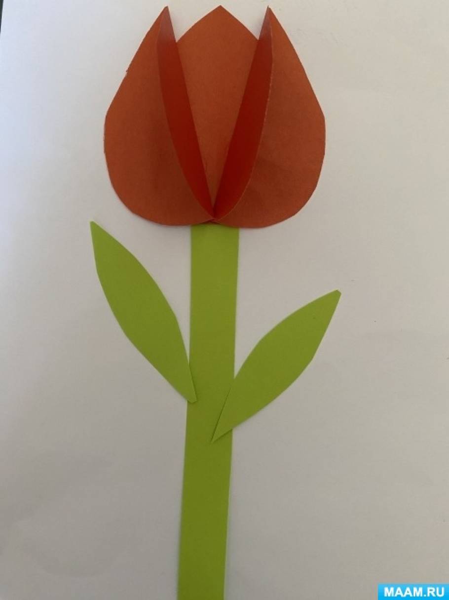 Поделка тюльпаны из бумаги