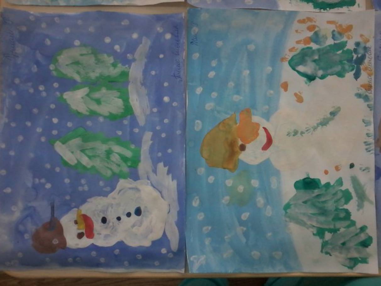 Как нарисовать зиму ребенку 5 лет