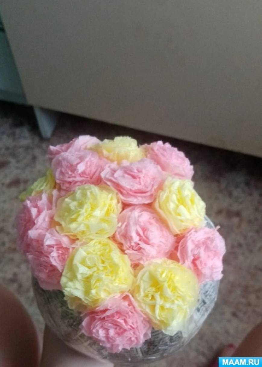 Цветы из салфеток бумажных своими руками