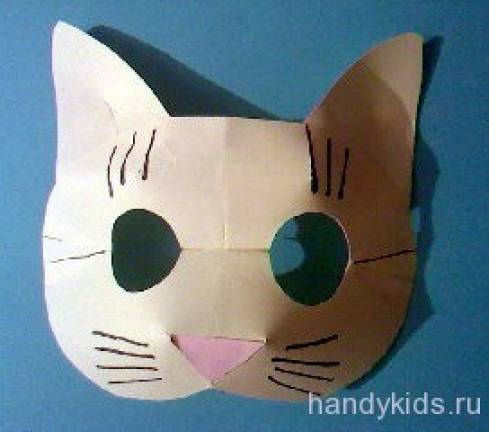 Маски кошек и котов из бумаги: делаем вместе по схемам и шаблонам
