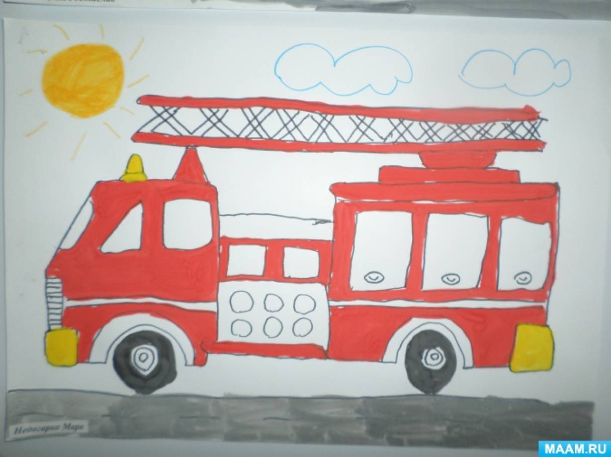 Пожарная машина старшая группа. Транспорт для рисования в детском саду. Рисование транспорт старшая группа. Рисование в подготовительной группе на тему транспорт. Рисование в подготовительной группе на тему автобус.