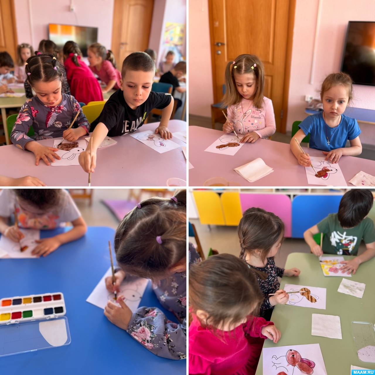 Конспект занятия по рисованию «Зайчик на полянке» (1 фото ...