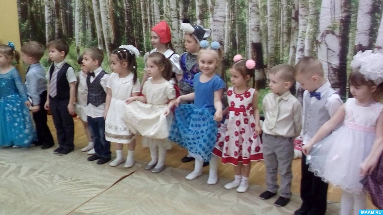 Танцевально-ритмические упражнения для второй младшей группы