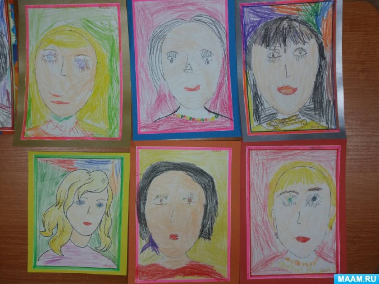 Игра портрет мамы. Портрет мамы рисование в старшей группе. Рисование мамин портрет старшая группа. Портрет мамы аппликация.
