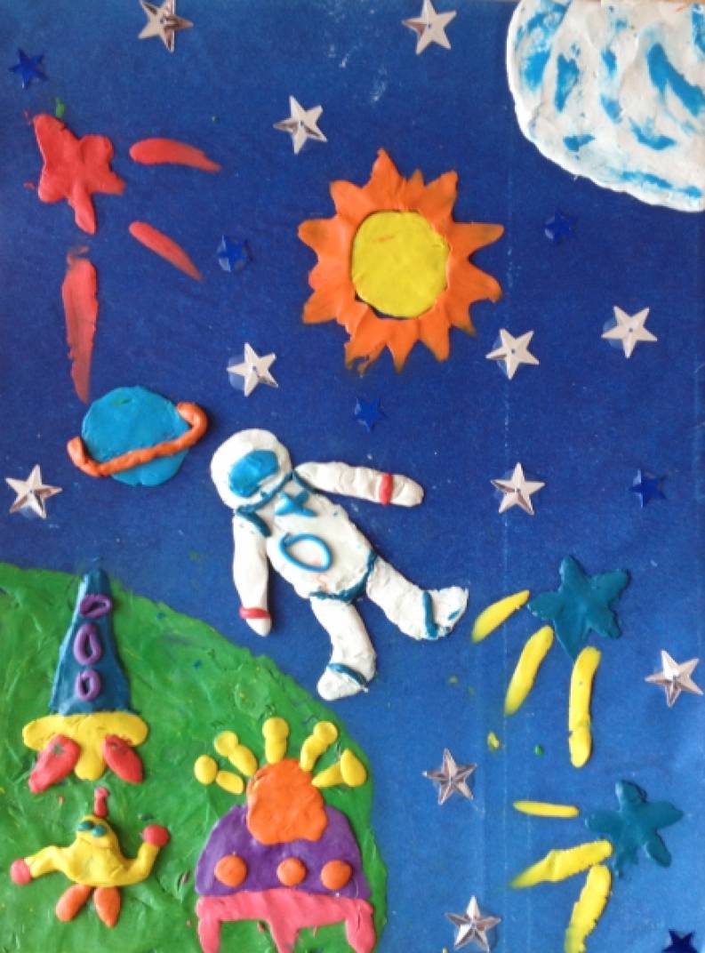 Детские работы ко дню космонавтики. Поделка ко Дню космонавтики. Поделки на тему космос.