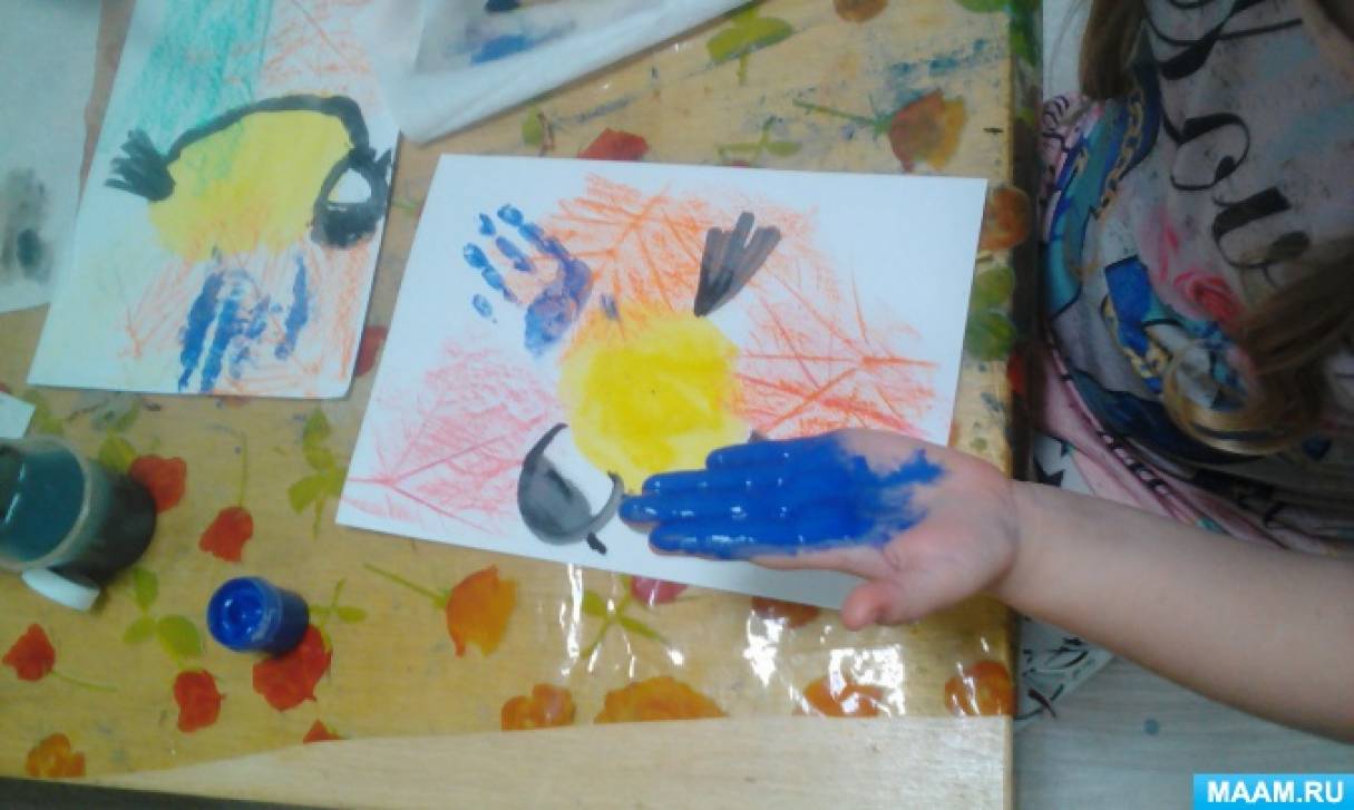 Как рисовать синицу ребенку 5 лет