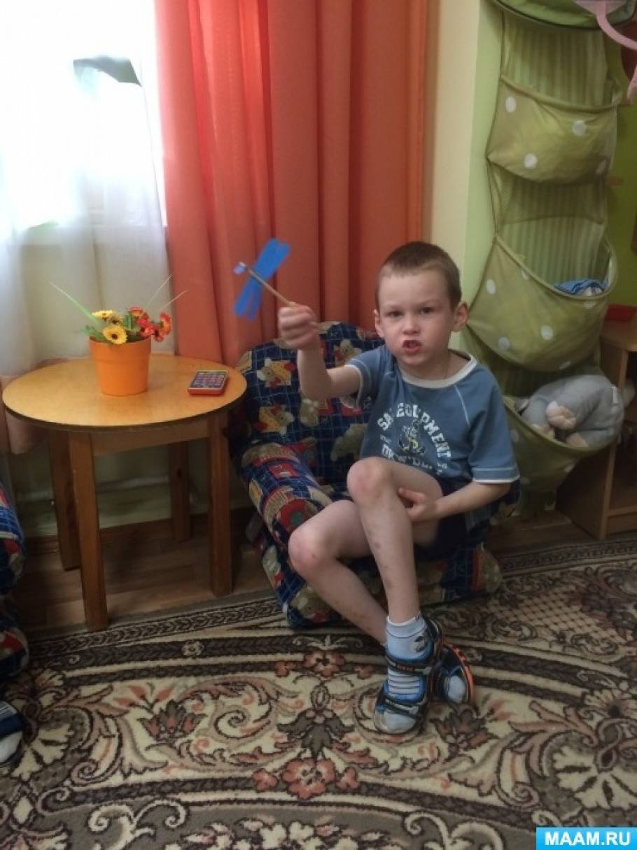 Занятия с ребенком от 2 до 5 лет стрекоза