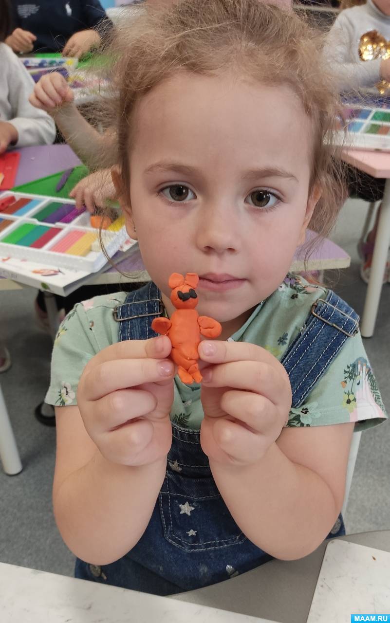 Конспект занятия по лепке «Косматый мишка» (5 фото). Воспитателям ...