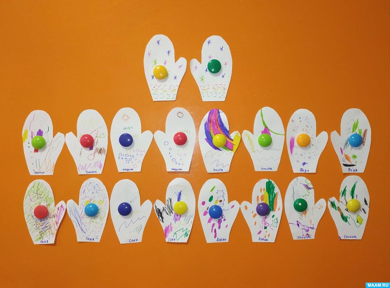 Конспект занятия по рисованию «Украсим рукавичку-домик» в младшей ...