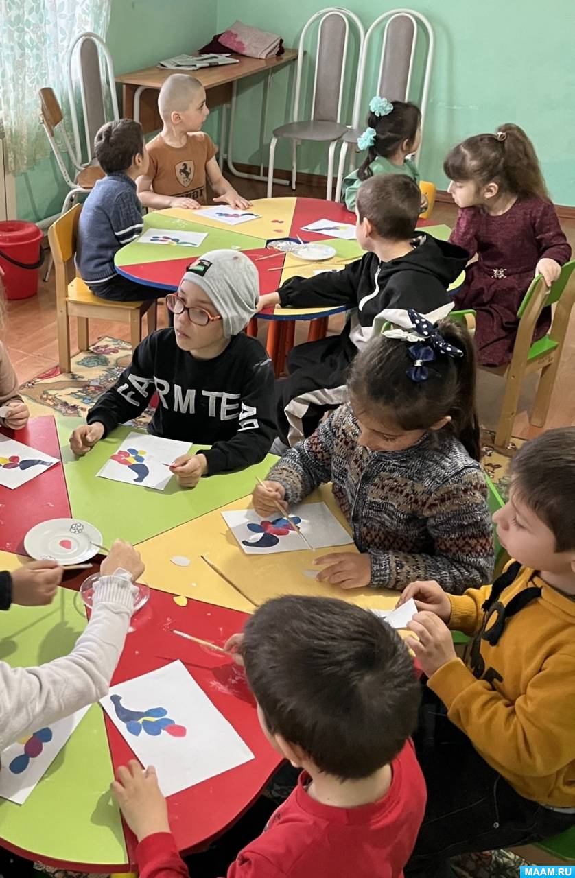 Конспект занятия по аппликации «Сказочная птица» в старшей группе (6 ...