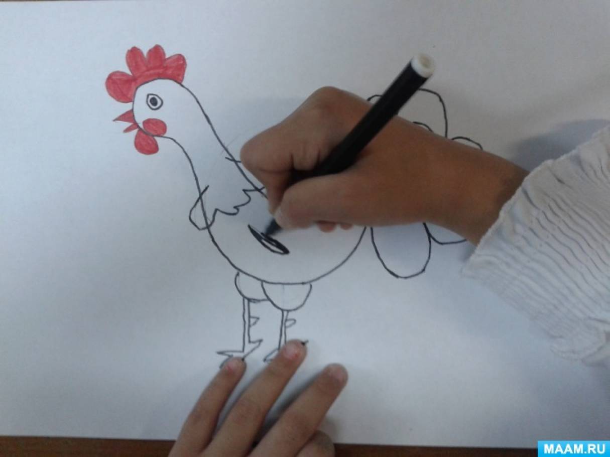 Ayam cara melukis