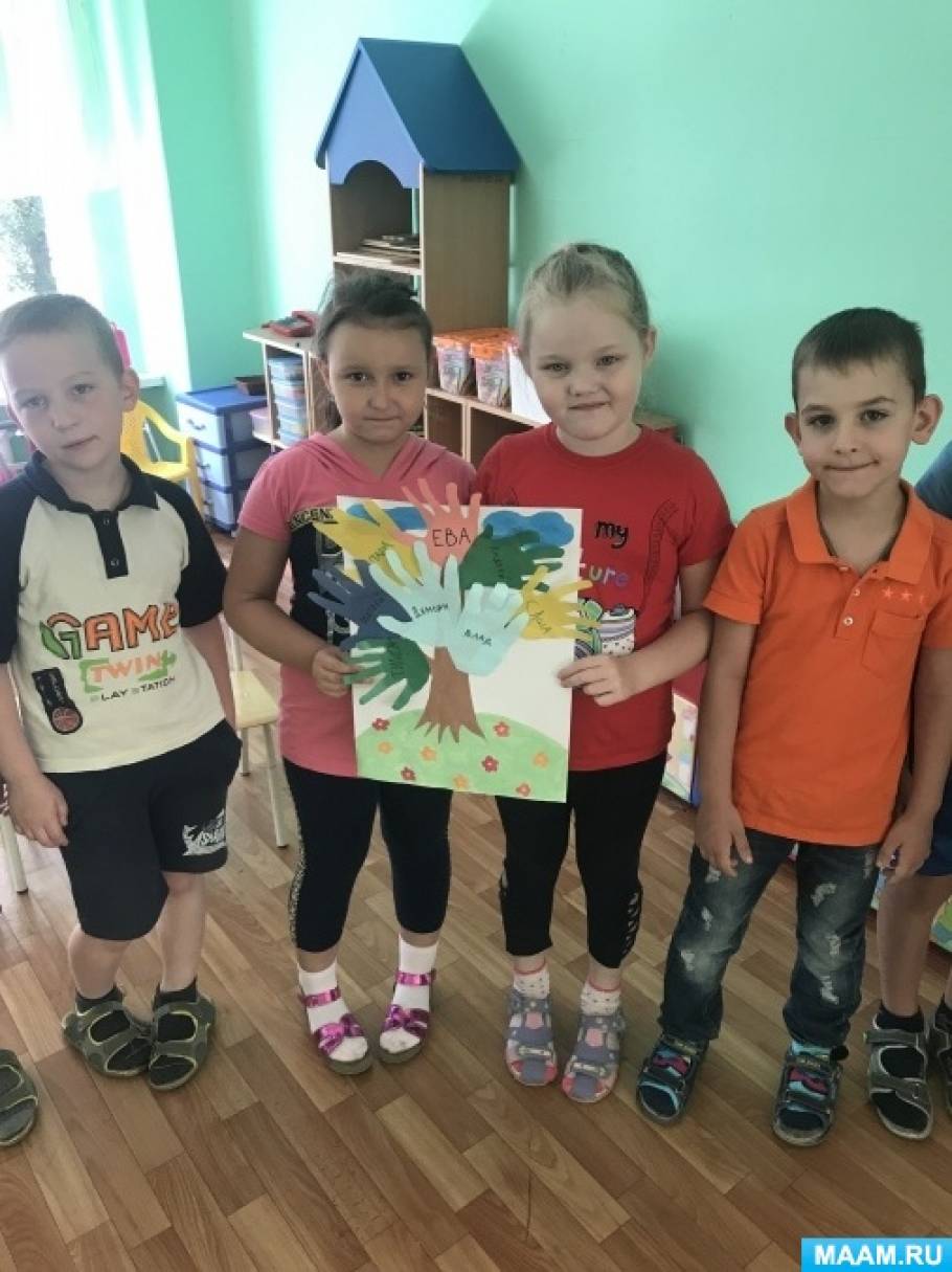 Аппликация в подготовительной группе «Дерево Дружбы» (1 фото ...