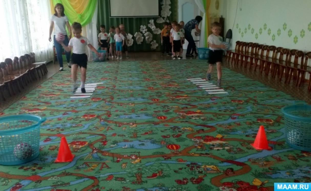 Конспект спортивного развлечения средняя группа