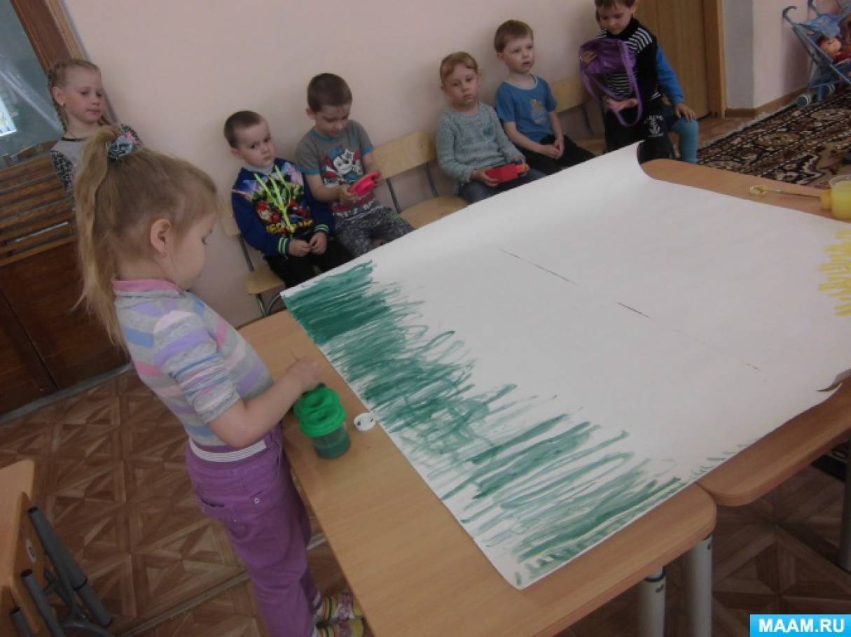 конспект по рисованию ладошкой или пальчиком для детей малышей с элементами развлечения 1 мл гр