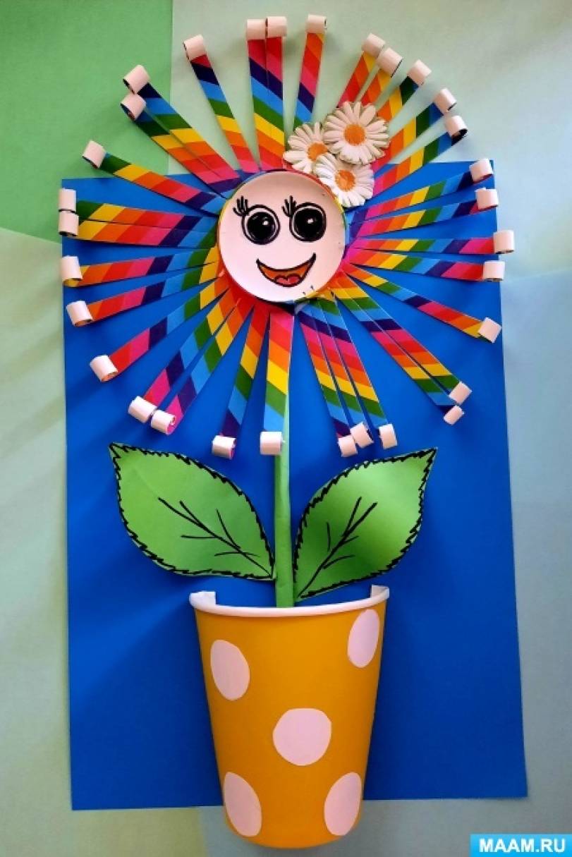 Мастер-класс по созданию поделки из бумажного стаканчика «Радужная ...
