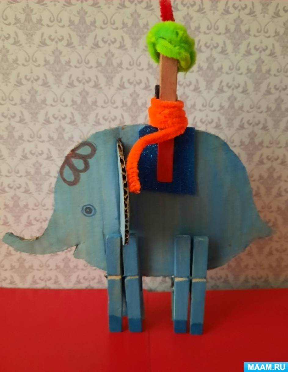 Мастер-класс по созданию театральной игрушки из картона «Индийский слон и дрессировщик» к Всемирному Дню защиты слонов